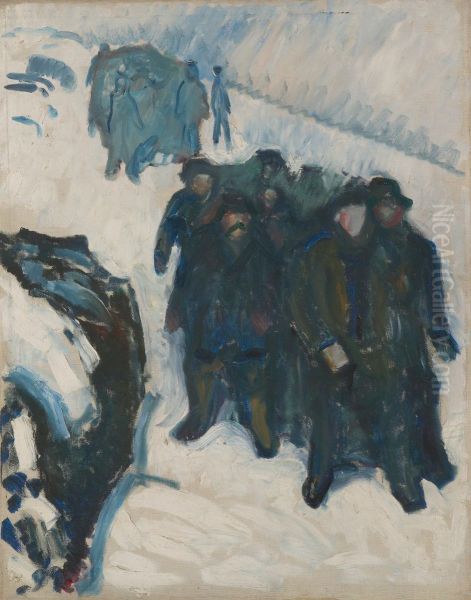 Sailors in Snow - view 1