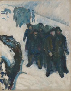 Sailors in Snow by Edvard Munch