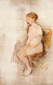 Seated Nude by Edvard Munch