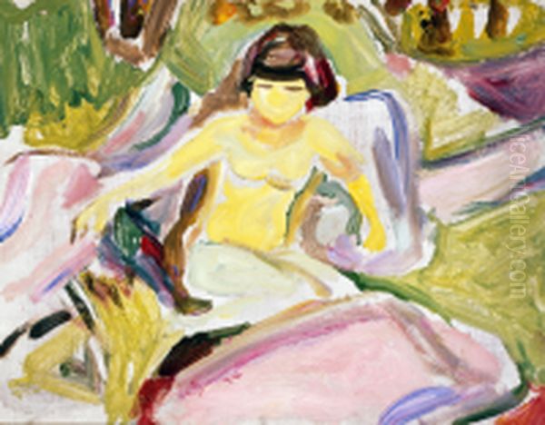 Young Girl in a Landscape - view 1