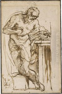 Saint Jerome by Agostino Carracci