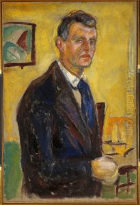 Self-Portrait against Yellow Background