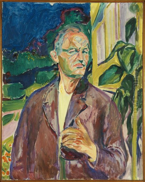 Self-Portrait in Front of the House Wall - view 1