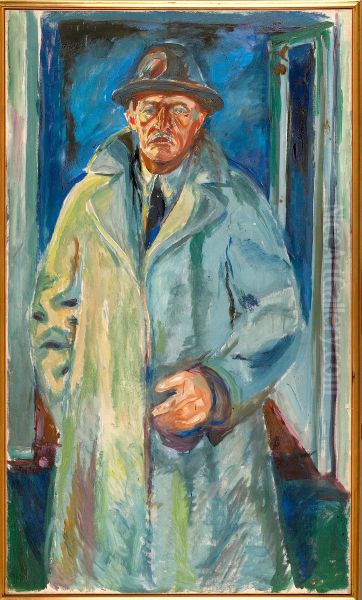 Self-Portrait in Hat and Coat - view 1