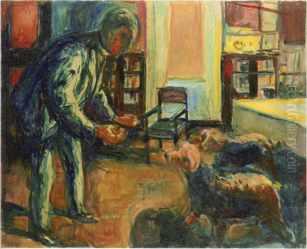 Self-Portrait with Dogs - view 1