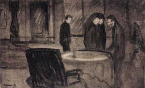 Set Design for Henrik Ibsen's "Ghosts" by Edvard Munch