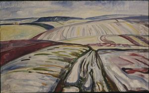 Snow Landscape, Thuringen by Edvard Munch