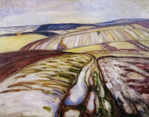 Snow Landscape, Thuringen by Edvard Munch