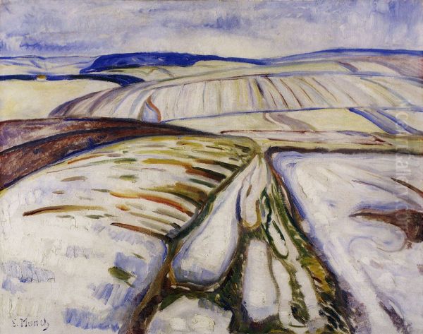 Snow Landscape, Thuringen - view 1