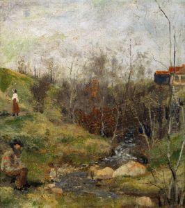 Spring Landscape by Edvard Munch