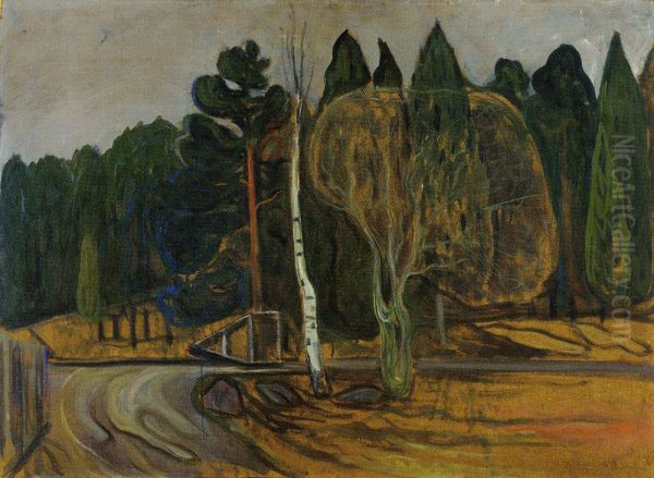 Spring Landscape with Snow Plough - view 1