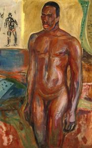 Standing Naked African by Edvard Munch
