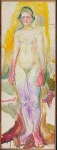 Standing Nude by Edvard Munch