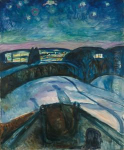 Starry Night by Edvard Munch