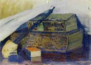 Still Life with Pipe and Bibles by Edvard Munch