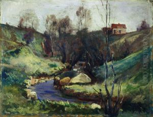 Stream in Spring by Edvard Munch