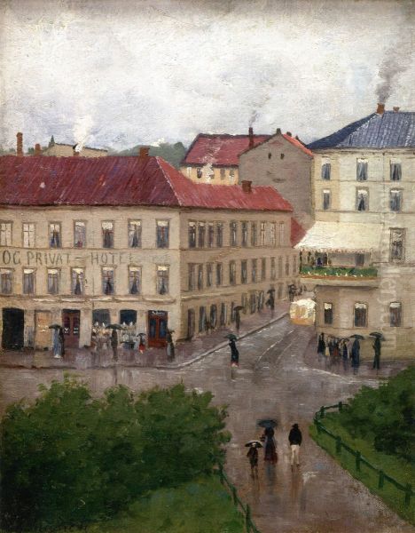 Street Corner on Karl Johan, Grand Cafe - view 1