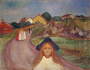 Street in Asgardstrand by Edvard Munch