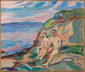 Sunbathing by Edvard Munch
