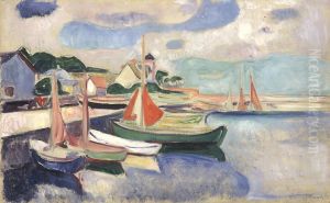 Taarbaek Harbour by Edvard Munch