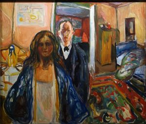 Kunstneren og hans modell by Edvard Munch