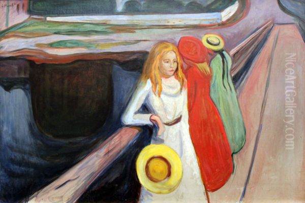 Girls on the bridge - view 1