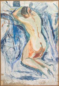 Kneeling Nude by Edvard Munch