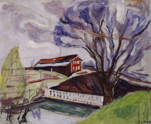 The Red House by Edvard Munch