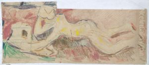 Boy Lying on his Stomach by Edvard Munch