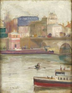 The Seine at Saint-Cloud by Edvard Munch