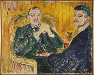 Torvald Stang and Edvard Munch by Edvard Munch