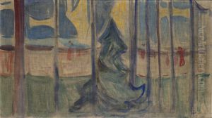 Trees by the Sea (The Reinhardt Frieze) by Edvard Munch