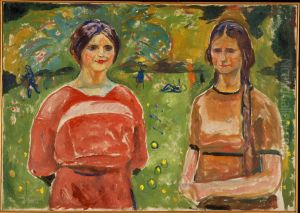 Two Sisters by Edvard Munch