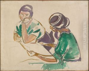 Two Women at the Table Two Women at the Table