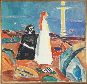 Two Women on the Shore by Edvard Munch