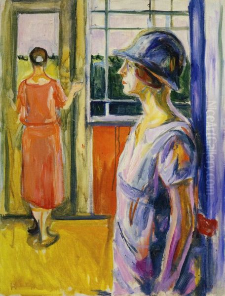 Two Women on the Veranda - view 1