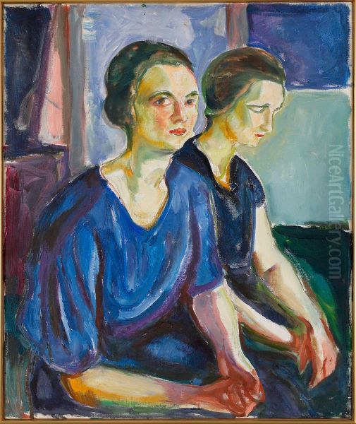 Two Women, Seated - view 1