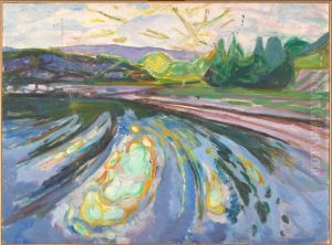 Waves against the Shore by Edvard Munch