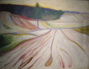 Winter Landscape, Thuringen by Edvard Munch