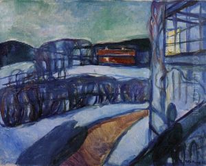 Winter Night by Edvard Munch