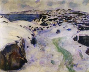 Winter Landscape by Edvard Munch
