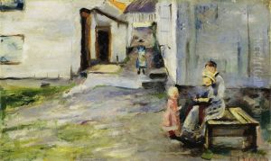 Woman and Children in Arendal by Edvard Munch
