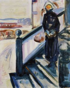 Woman by the Veranda Stairs by Edvard Munch