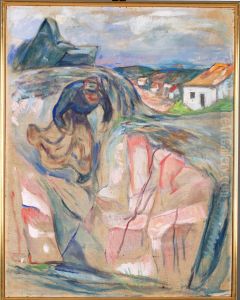 Woman Hurrying Downwards