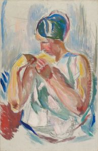 Woman in a Neglige by Edvard Munch