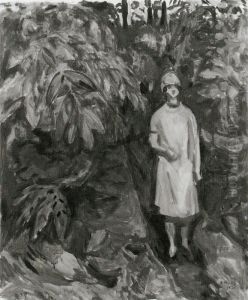 Woman in the Garden by Edvard Munch