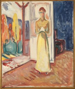 Woman Standing in the Doorway by Edvard Munch