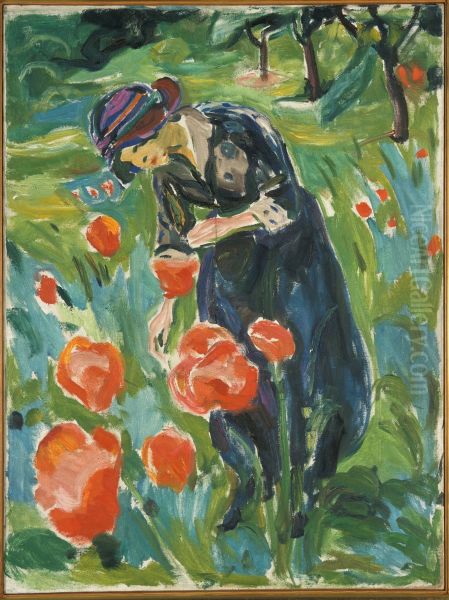Woman with Poppies - view 1