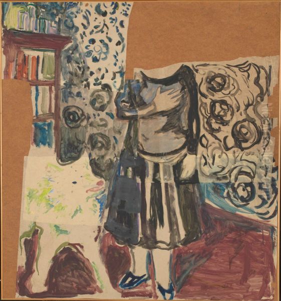Woman with Samoyed - view 1