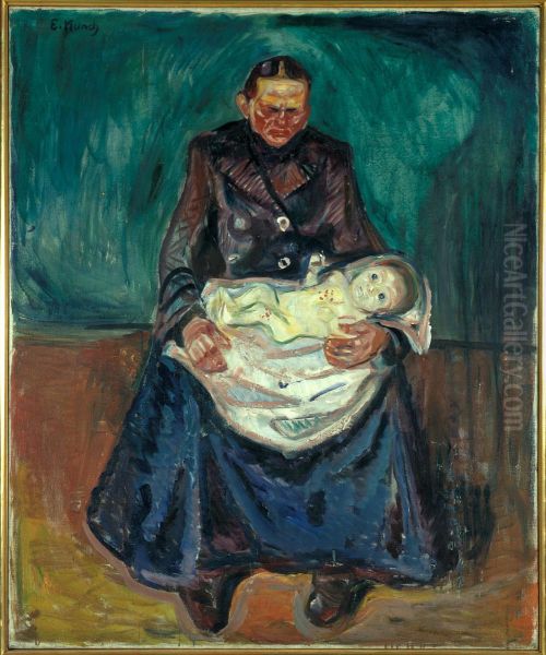 Woman with Sick Child. Inheritance - view 1